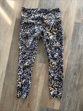 Lululemon Fast and Free Patterned leggings, Sz 8
